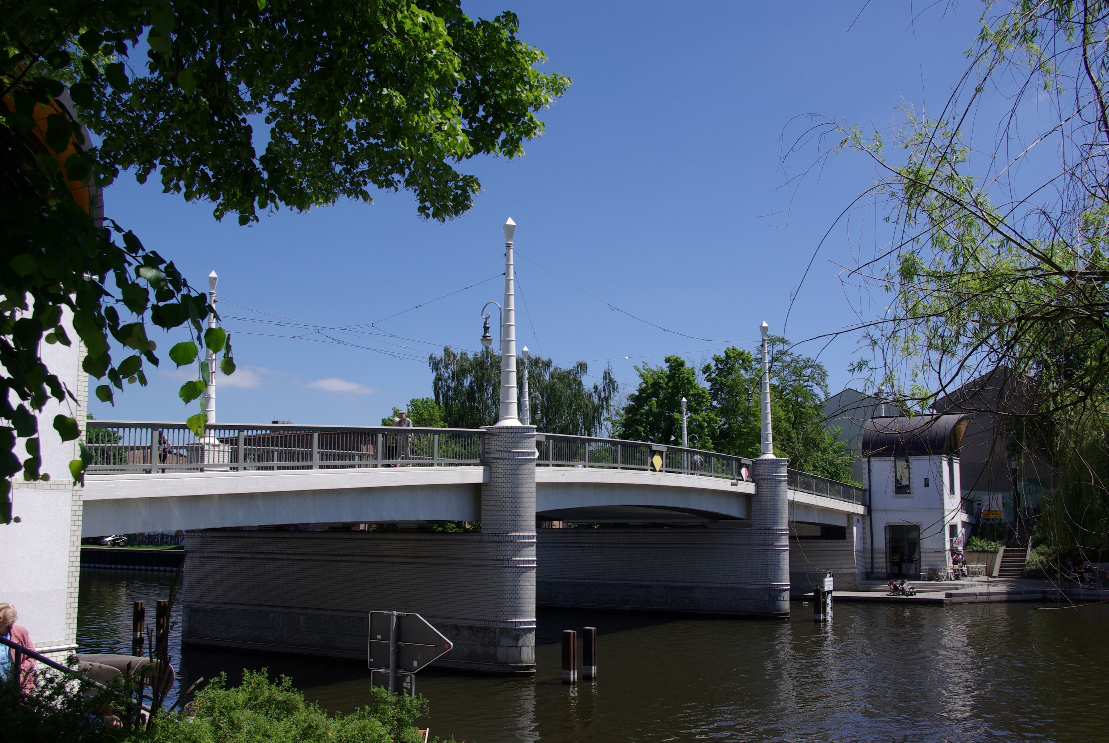 Jahrtausendbrücke und Havel in Brandenburg an der Havel
