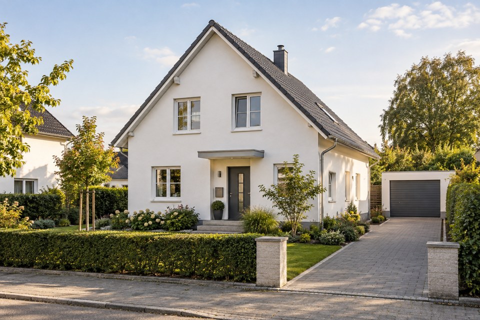 Symbolbild eines Wohnhauses für den Immobilienverkauf